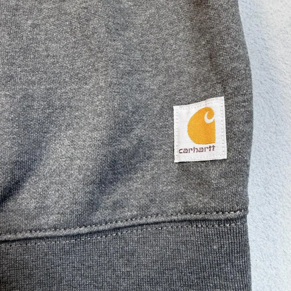 Carhartt Sweatshirt Mens 3XL Gray Fleece Crewneck Timberland Lumber Company Logo